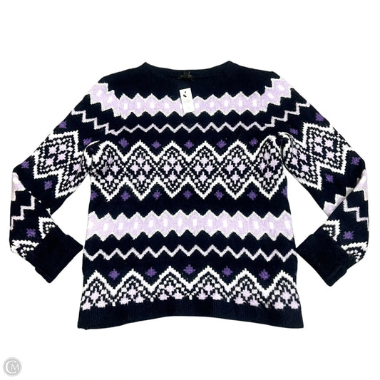 Sweater By Talbots In Blue & Purple, Size: Mp