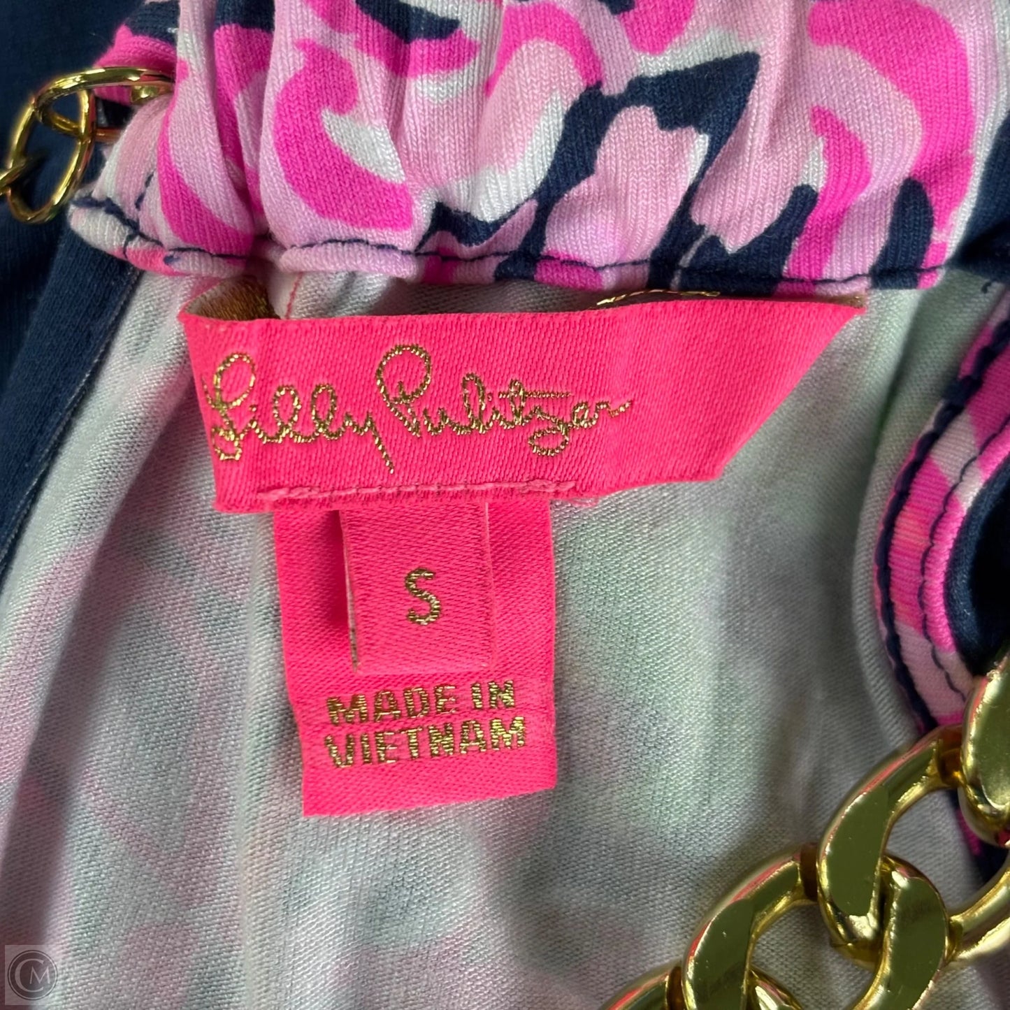 Tank Top Designer By Lilly Pulitzer In Blue & Pink, Size: S