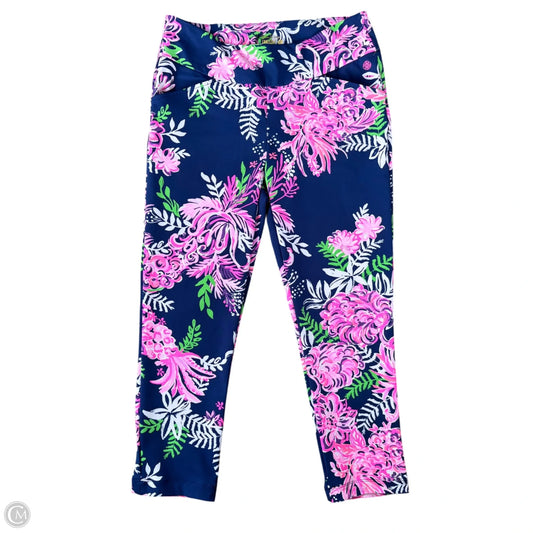 Pants Designer By Lilly Pulitzer In Blue & Pink, Size: M