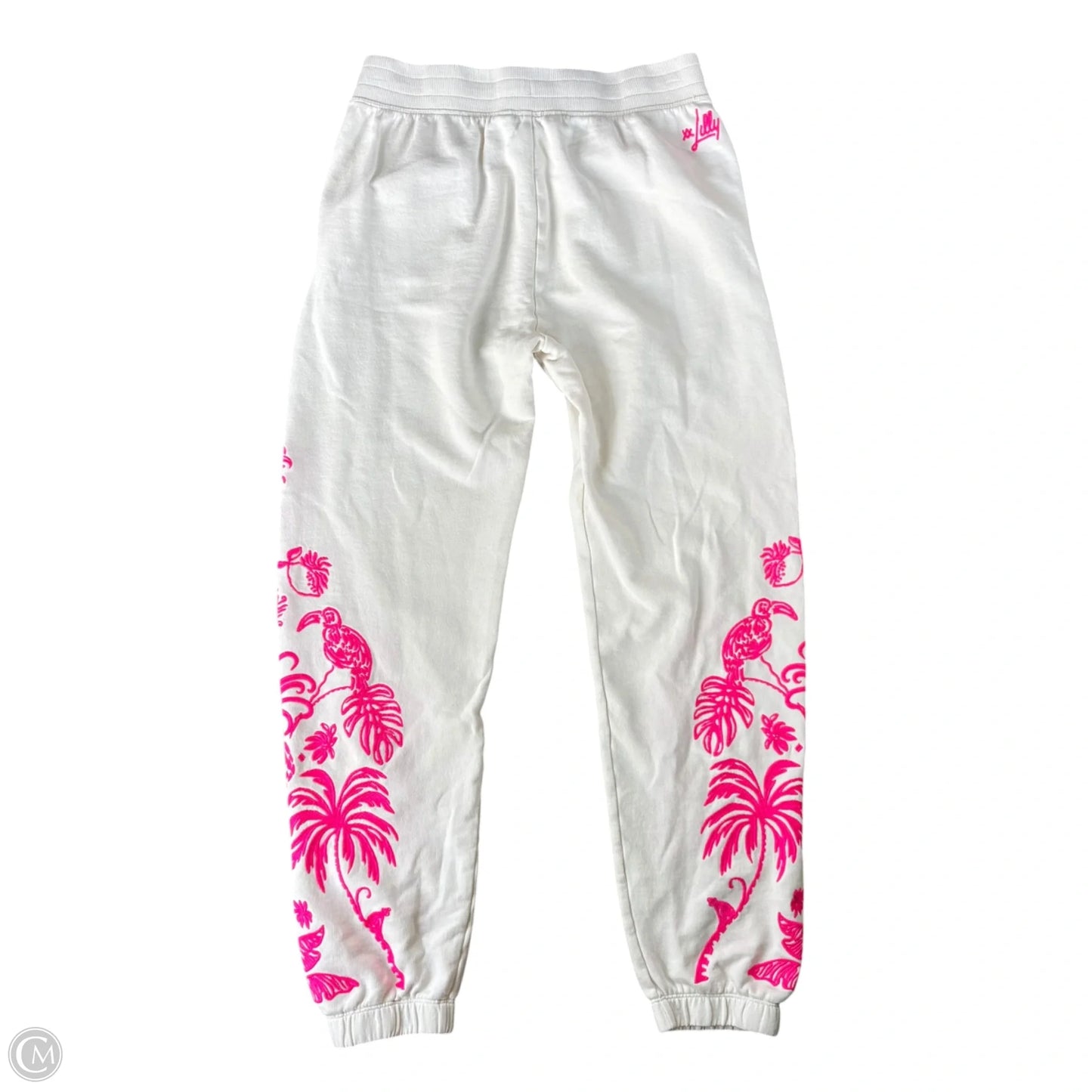 Pants Designer By Lilly Pulitzer In Pink & White, Size: S