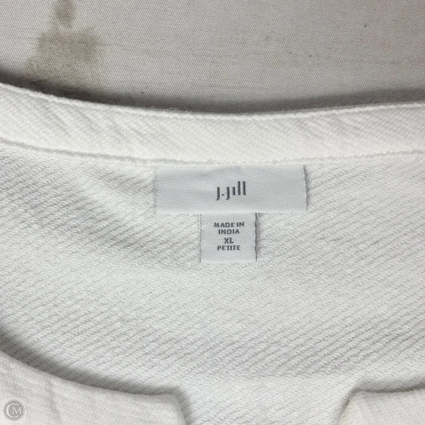 Top Short Sleeve By J. Jill In White, Size: Xlp