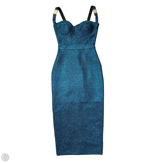 Dress Casual Midi By Bella Barnett In Blue, Size: Xs