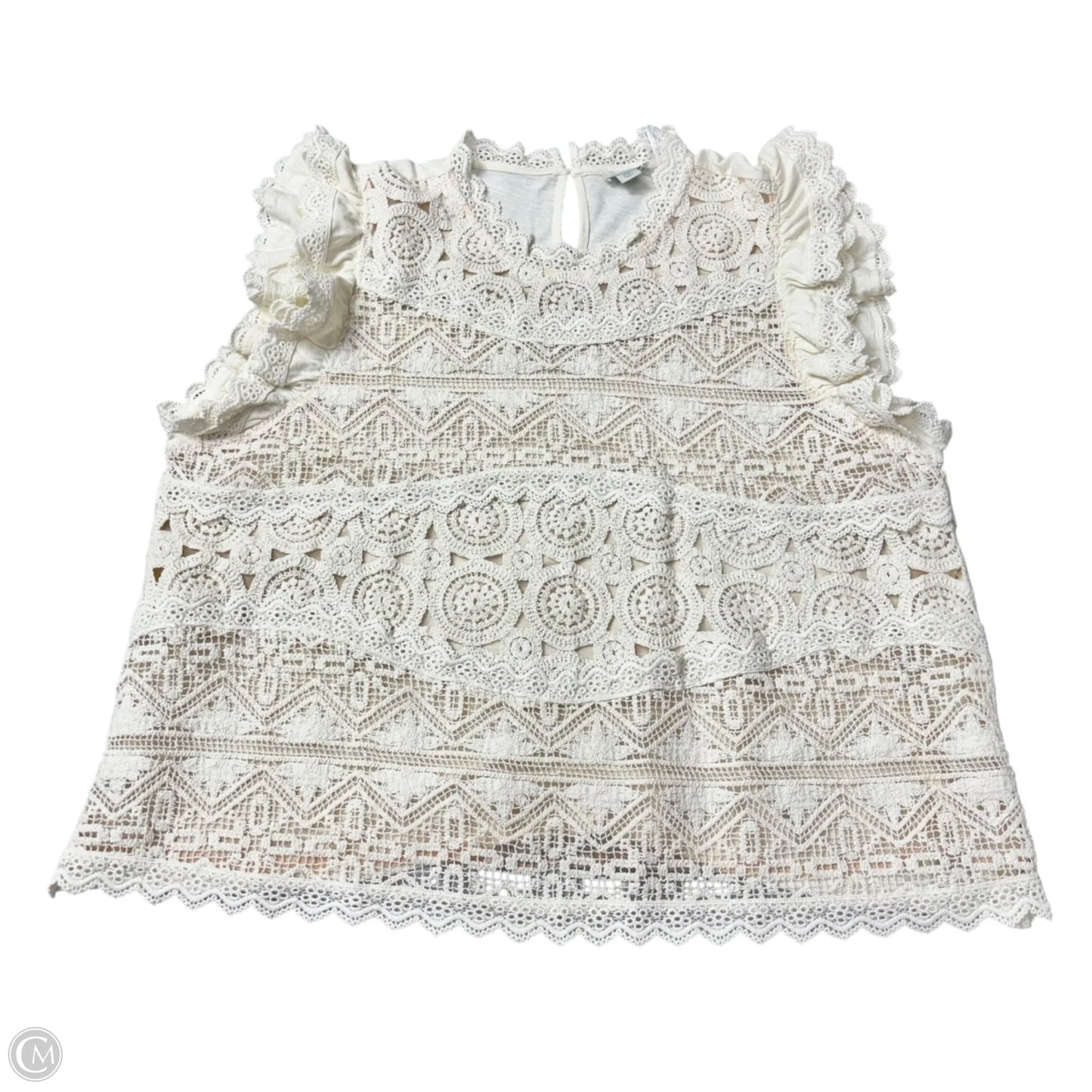 Top Sleeveless By Sundance In Cream, Size: Xxl
