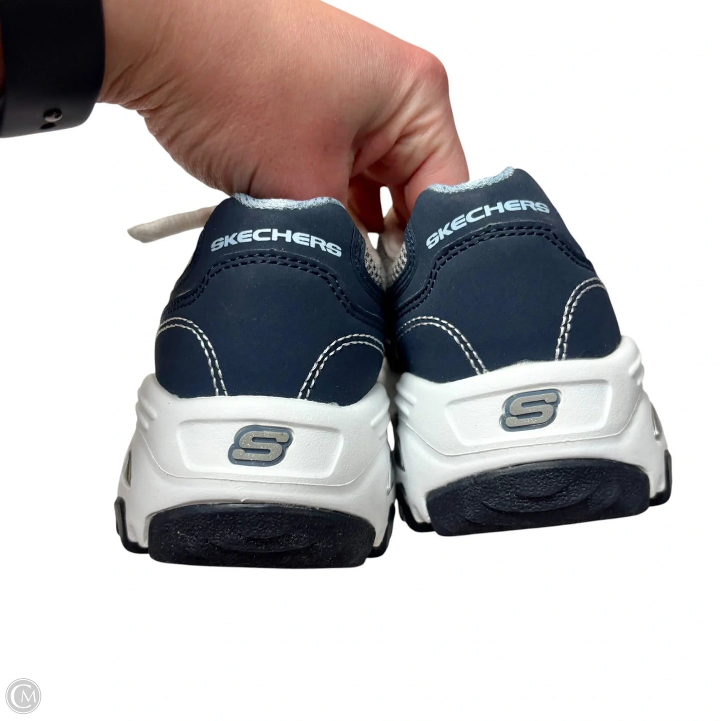 Shoes Athletic By Skechers In Blue & White, Size: 7.5
