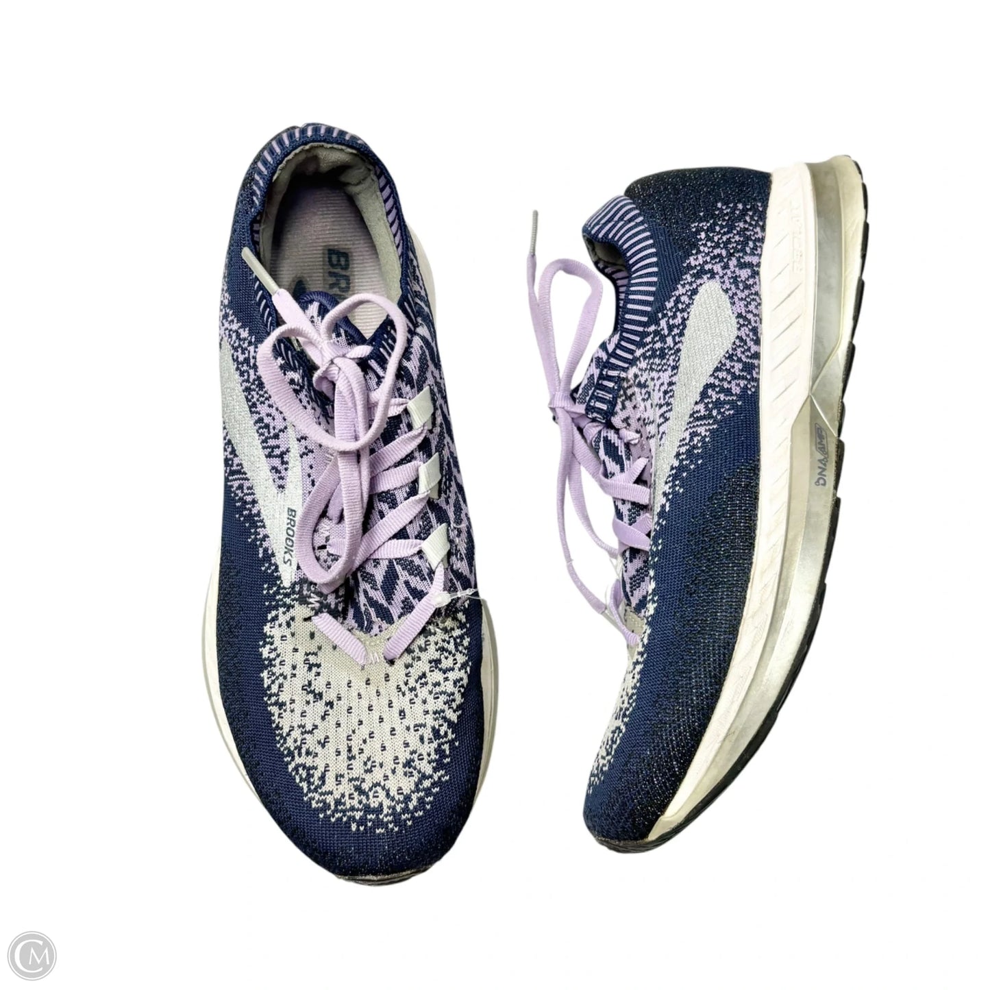 Shoes Sneakers By Brooks In Blue & Purple, Size: 7.5