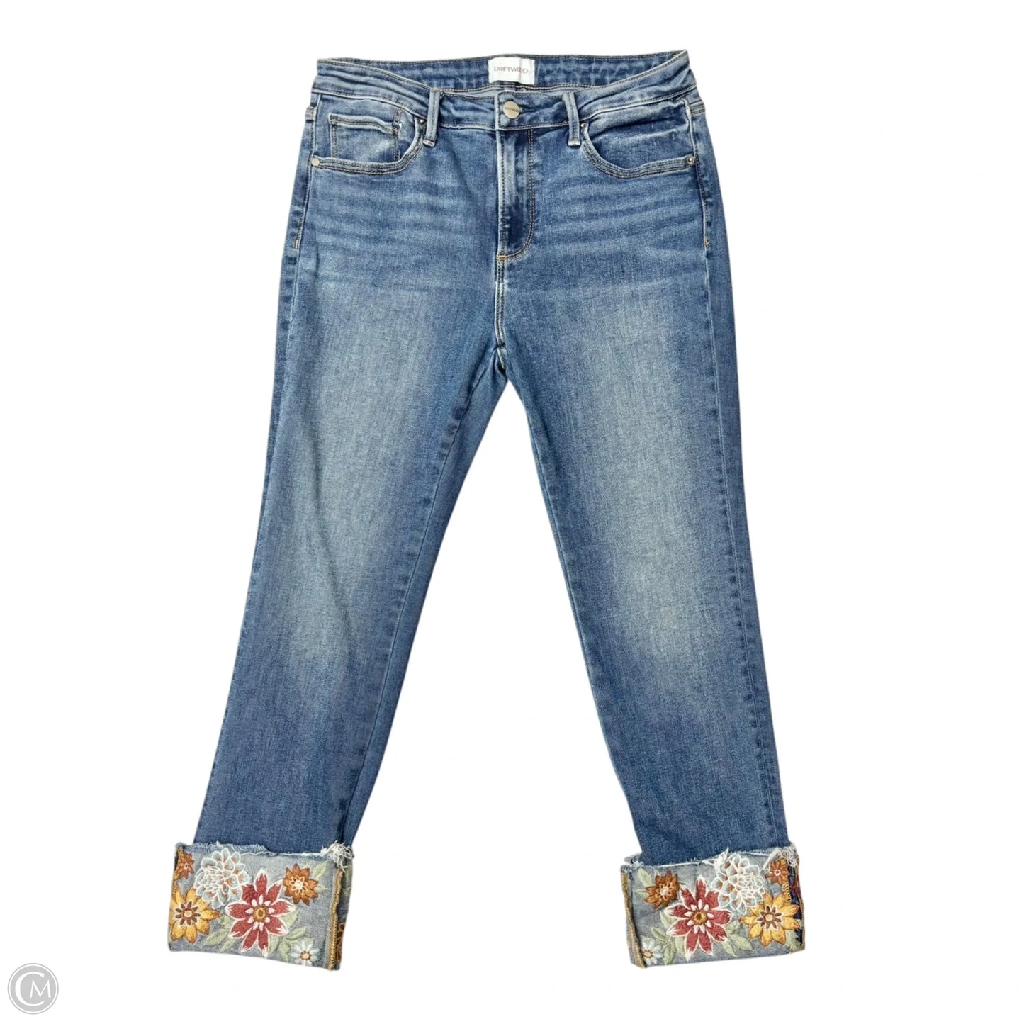 Jeans Cropped By Driftwood In Blue Denim, Size: 8