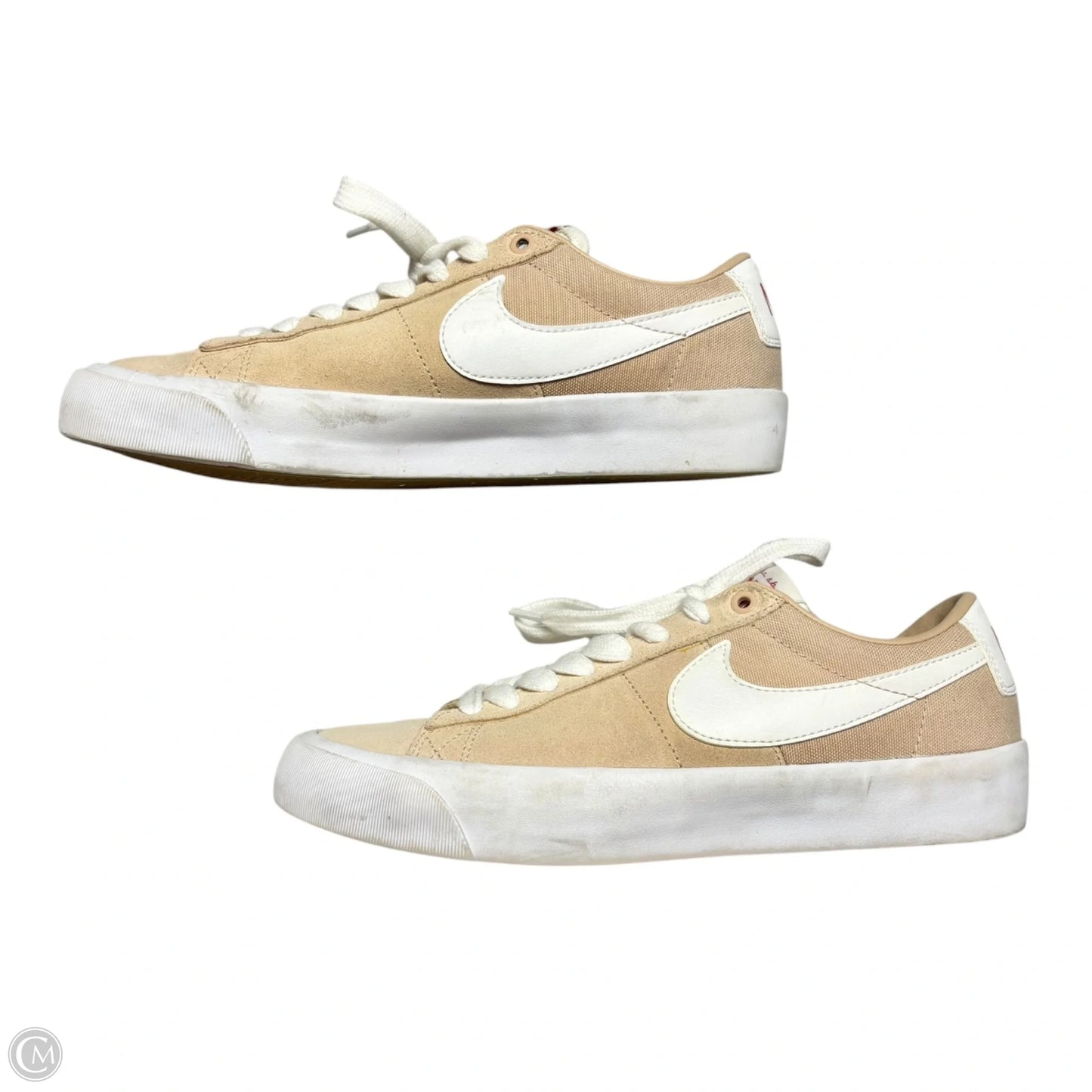 Shoes Sneakers By Nike In Tan & White, Size: 7