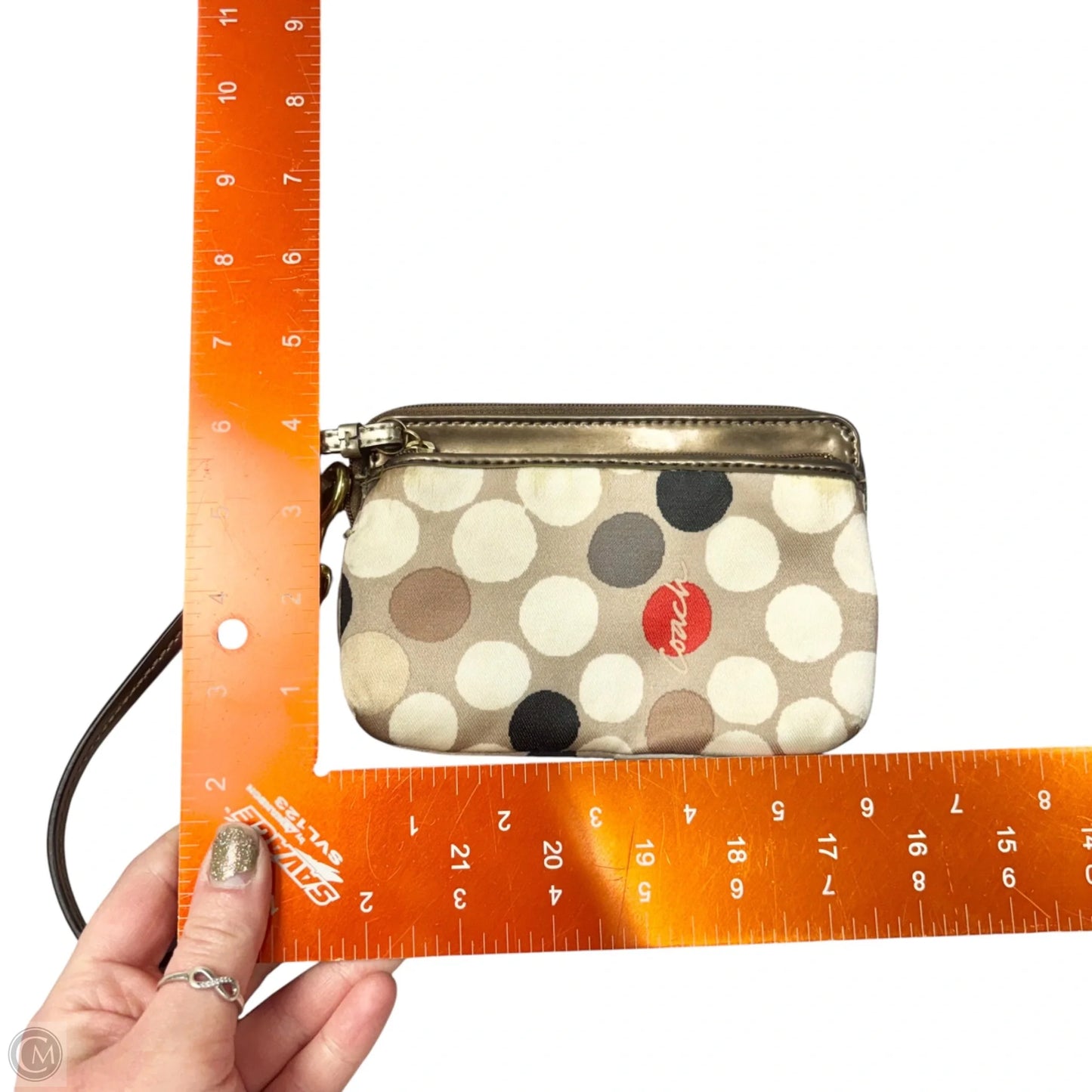 Wristlet Designer By Coach, Size: Small