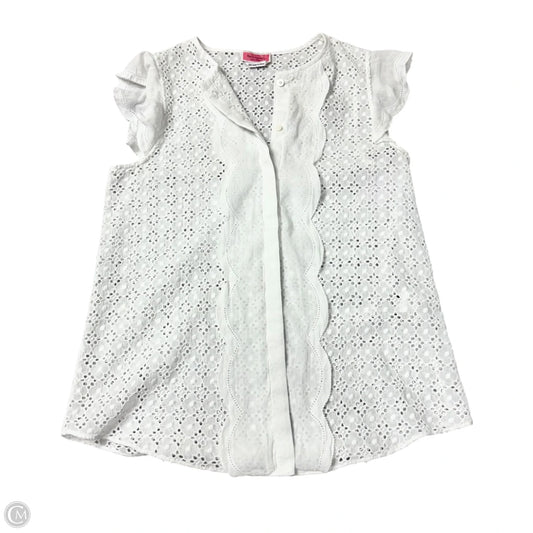 Top Sleeveless Designer By Kate Spade In White, Size: Xxs