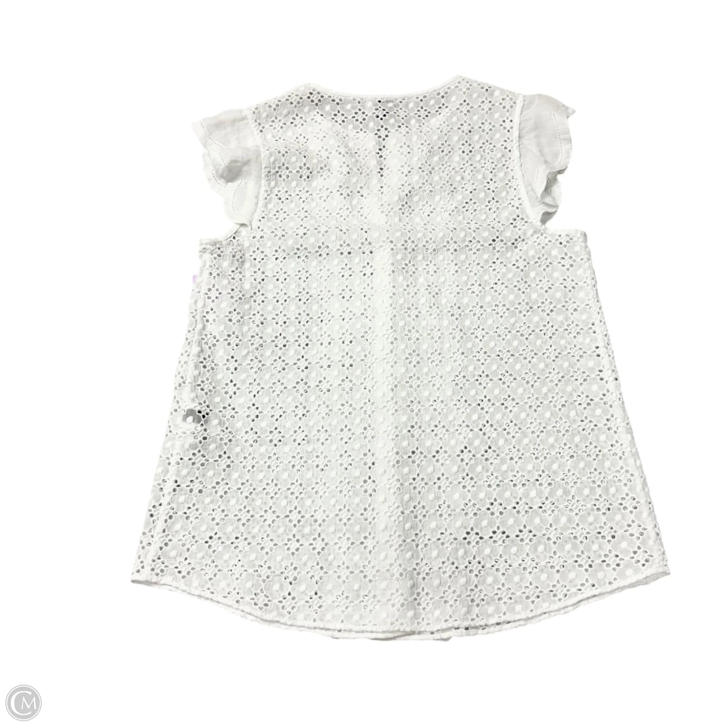 Top Sleeveless Designer By Kate Spade In White, Size: Xxs