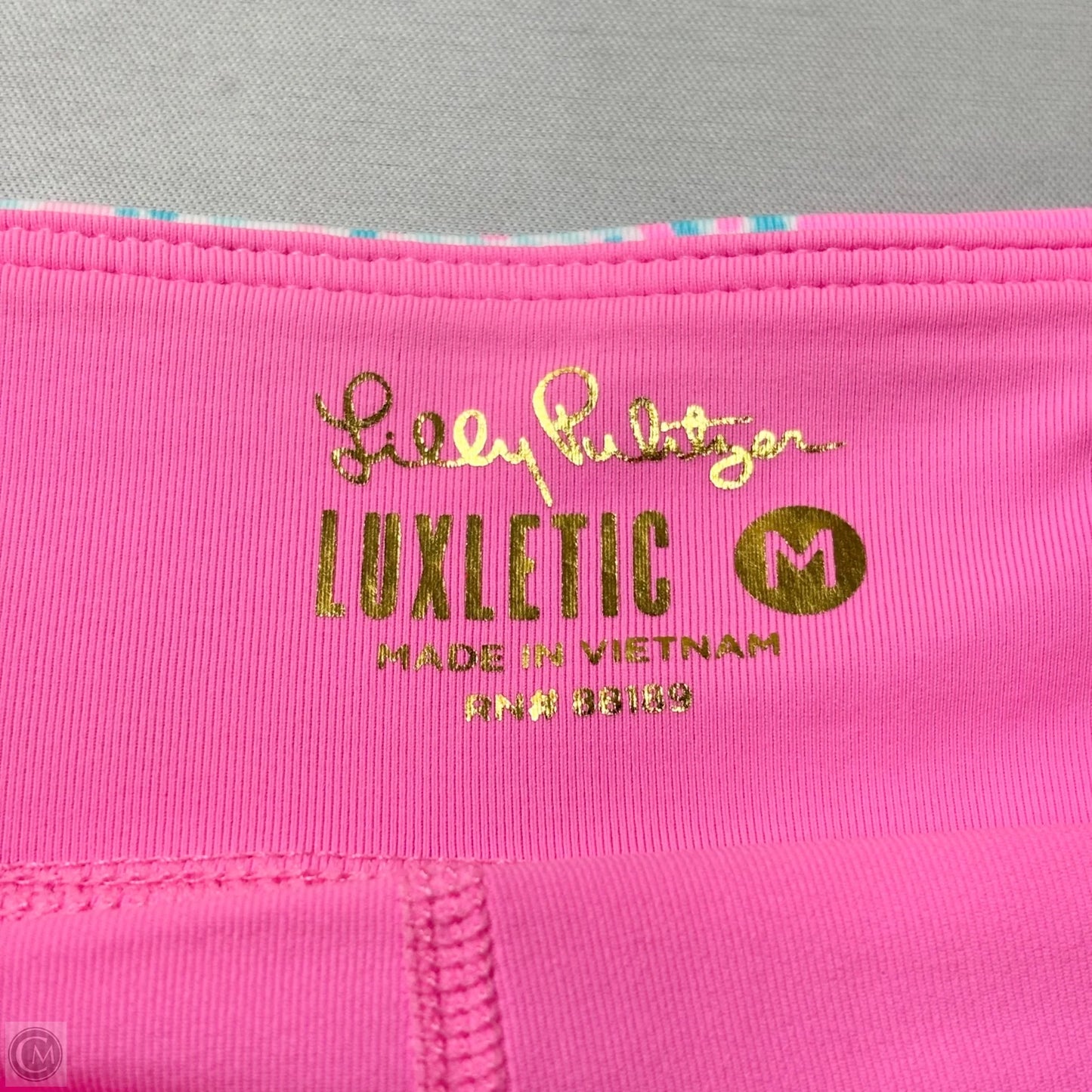 Skort Designer By Lilly Pulitzer In Pink & White, Size: M