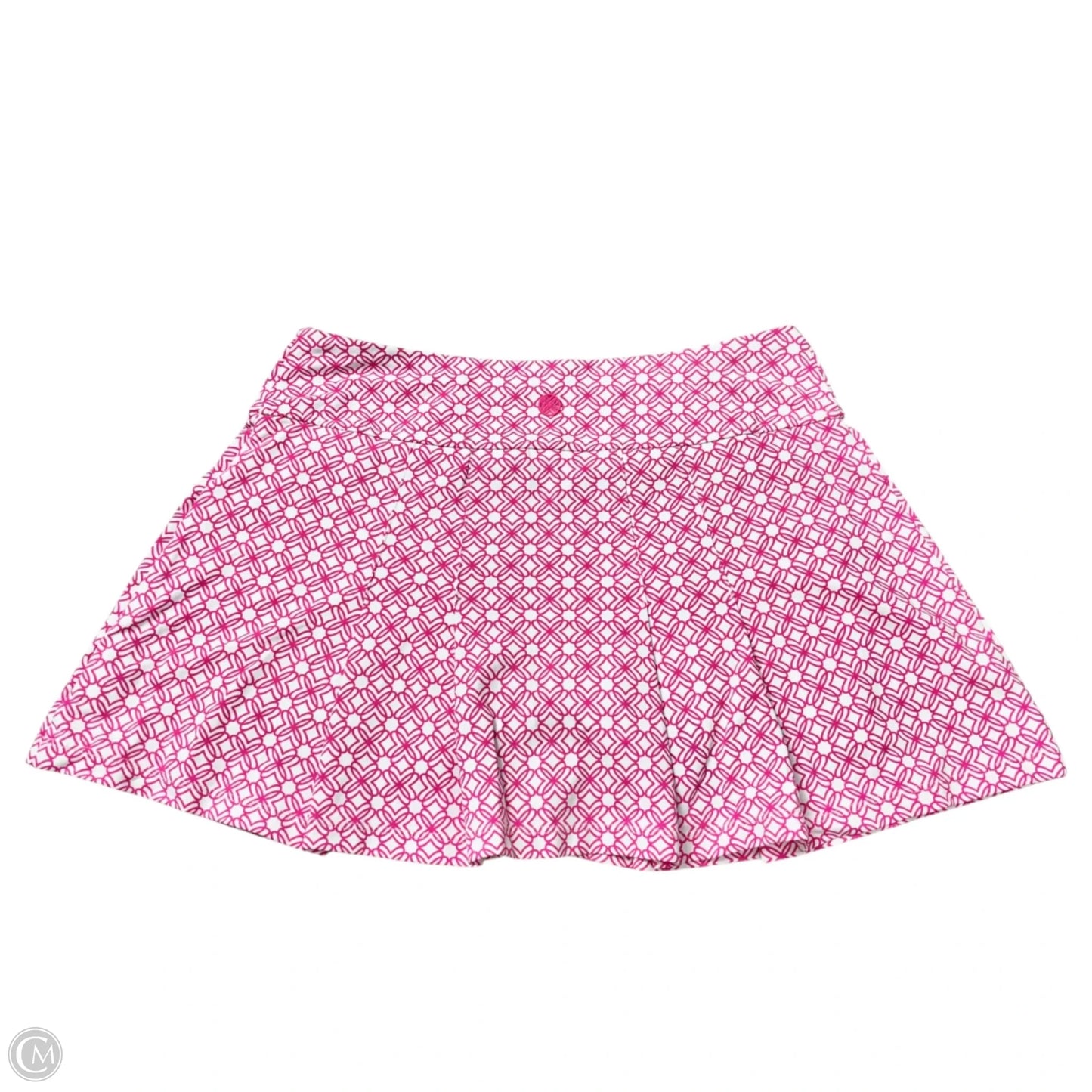 Skort Designer By Lilly Pulitzer In Pink & White, Size: S