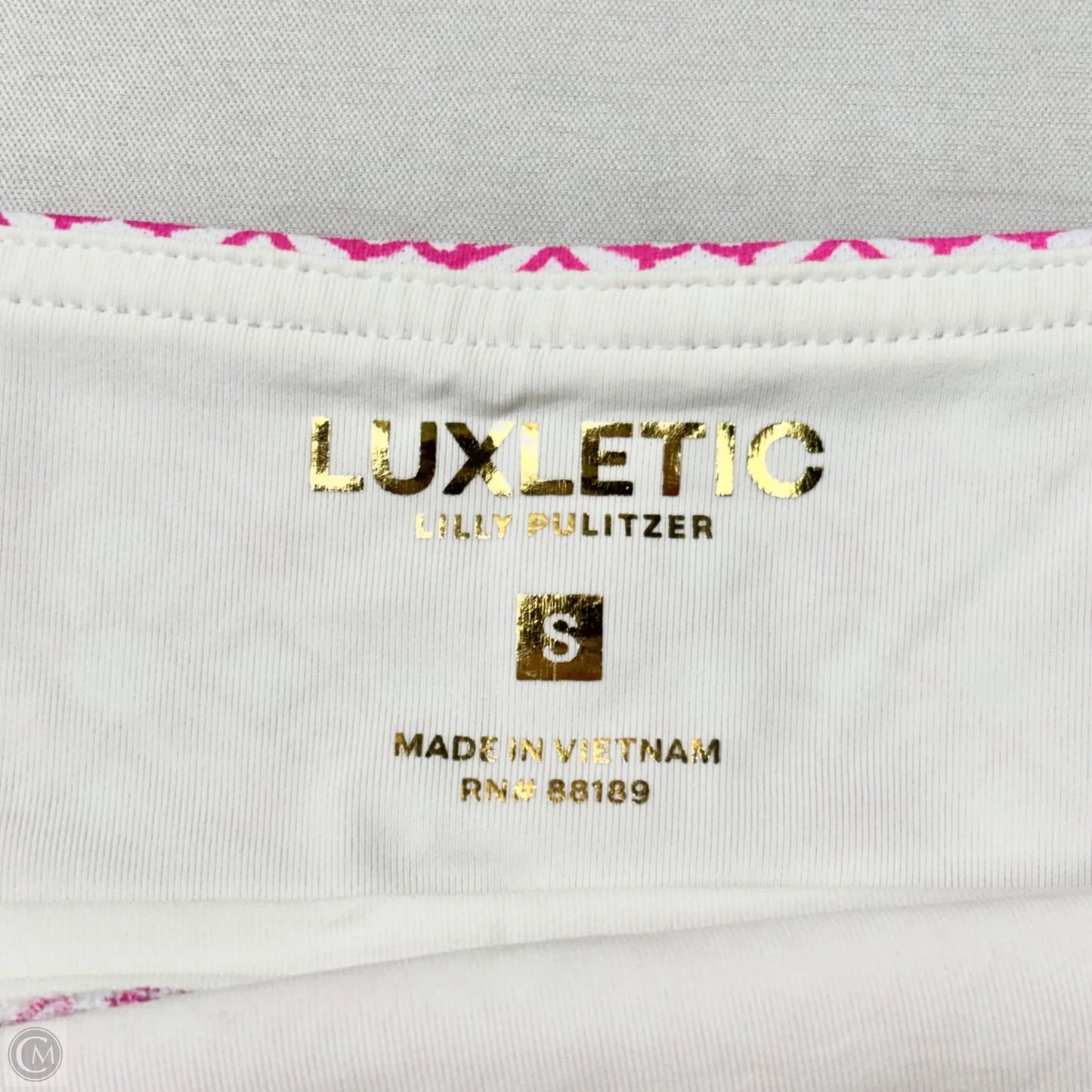 Skort Designer By Lilly Pulitzer In Pink & White, Size: S