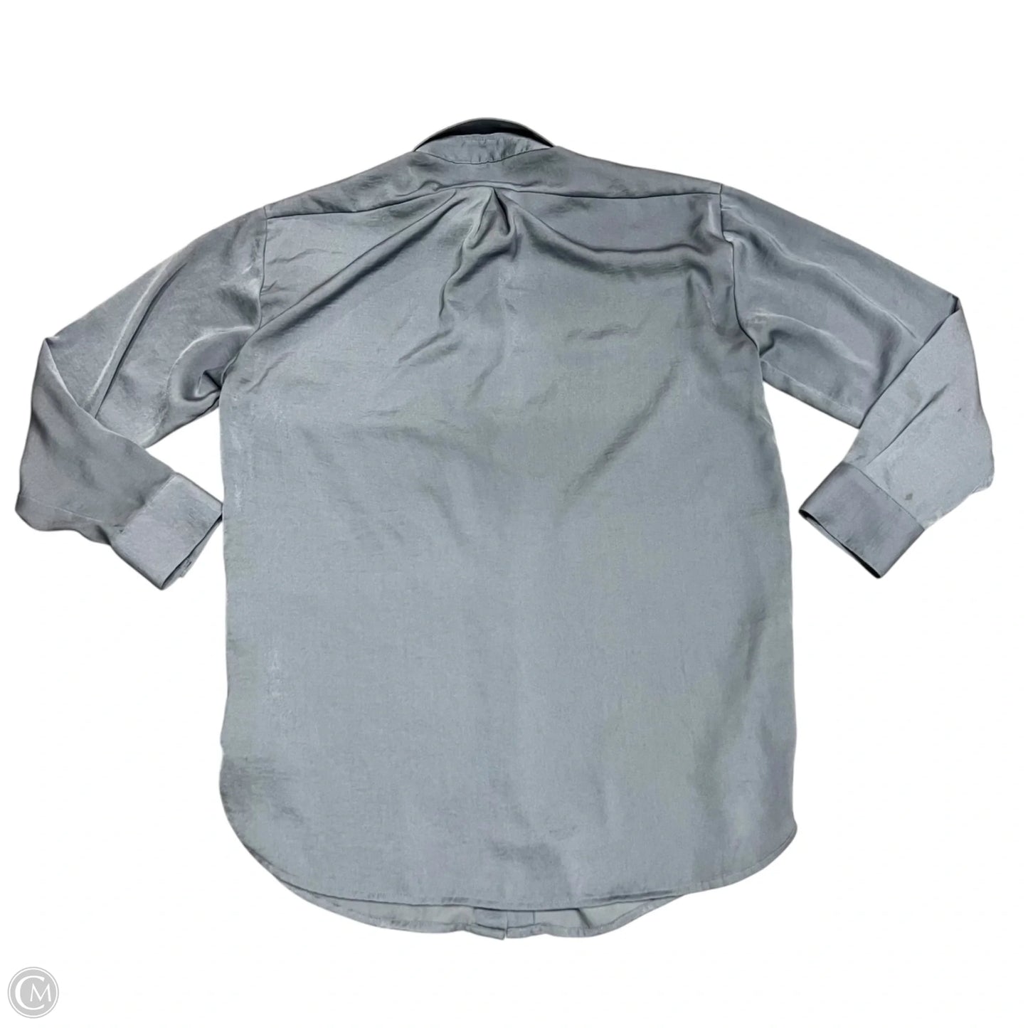 Blouse Long Sleeve By Banana Republic In Blue, Size: Xs