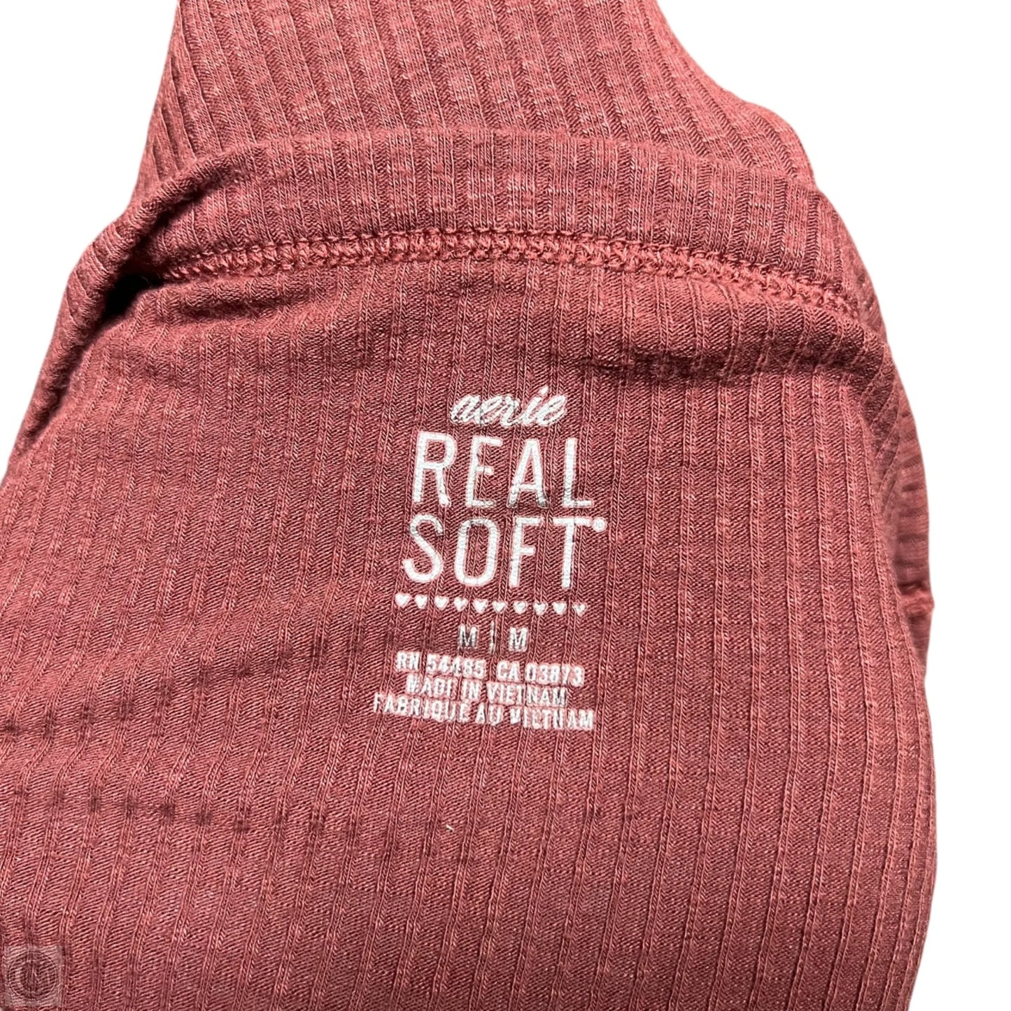 Top Long Sleeve Basic By Aerie In Brown, Size: M