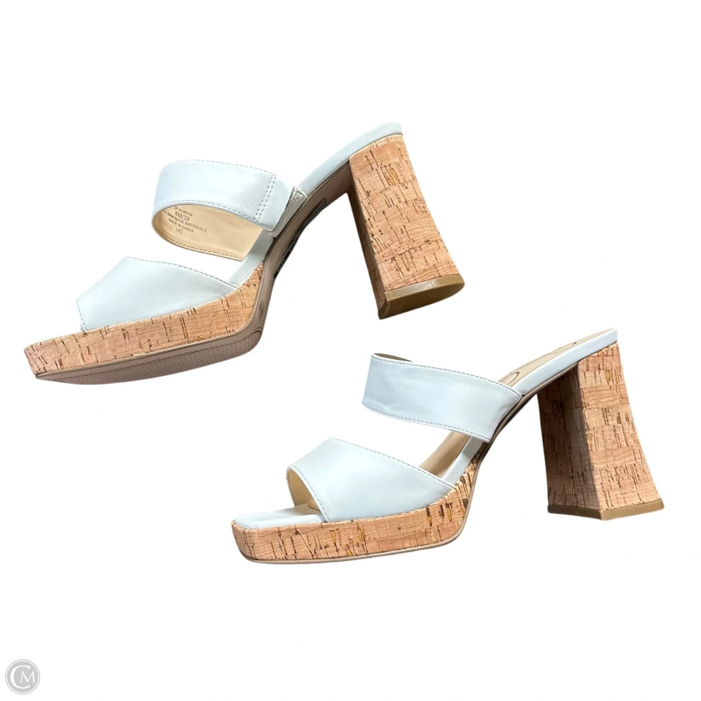 Sandals Heels Stiletto By Jessica Simpson In White, Size: 8
