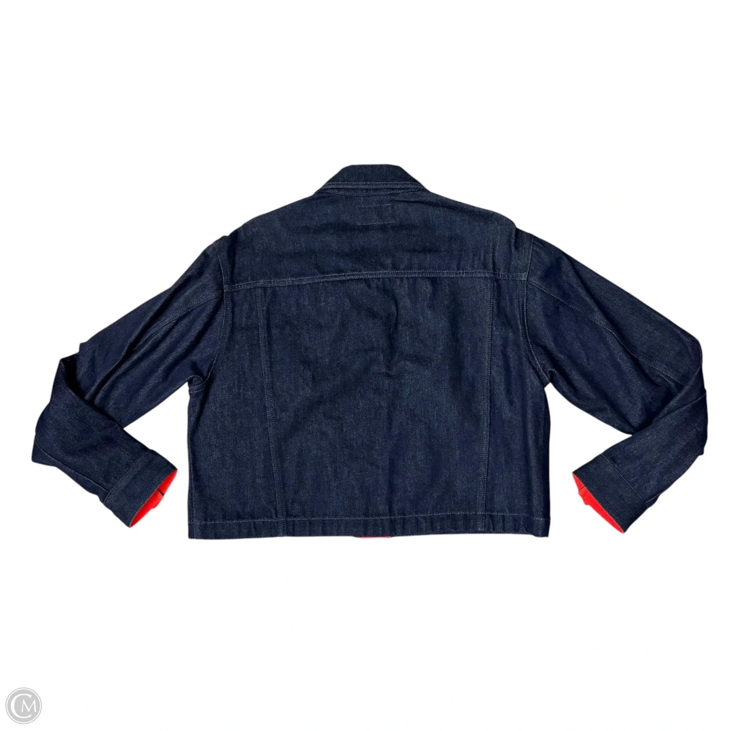 Jacket Denim By Current/elliott In Blue Denim, Size: L