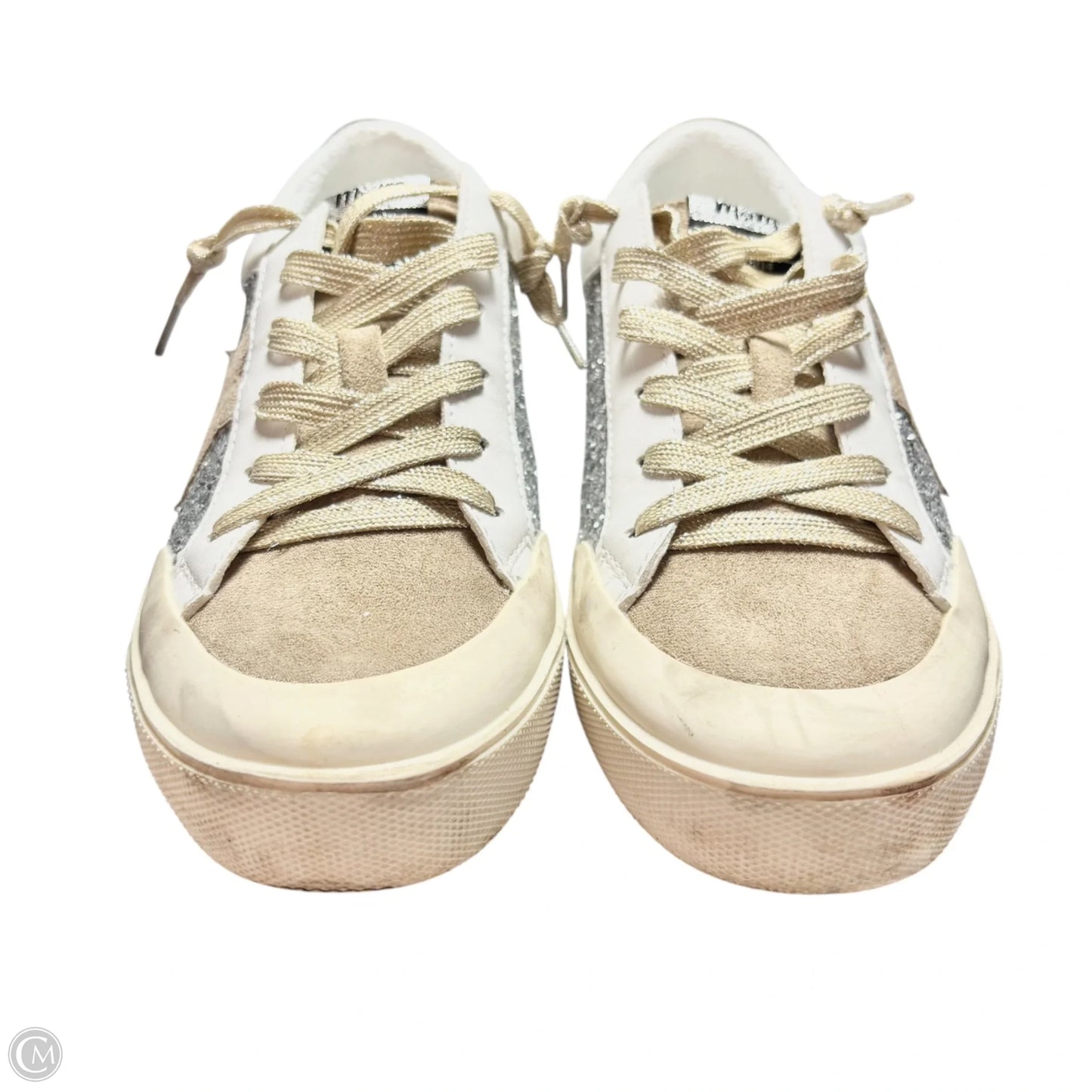 Shoes Sneakers By Miim In Brown & Silver, Size: 8