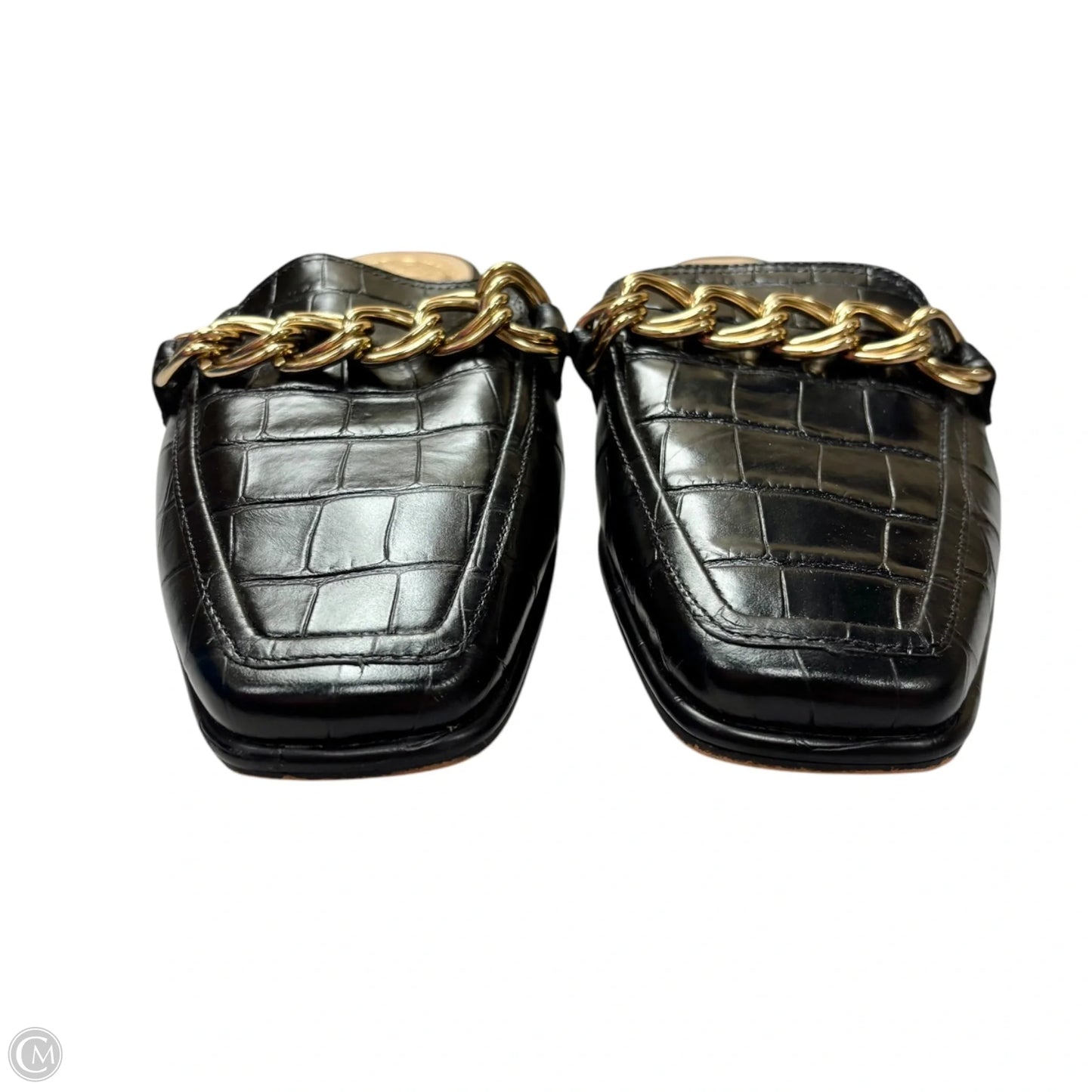 Shoes Flats By Vince Camuto In Black & Gold, Size: 7.5