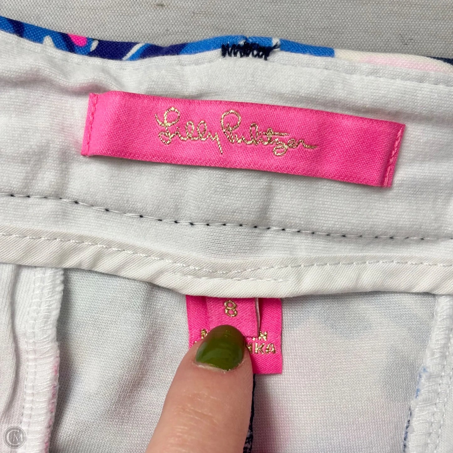 Shorts Designer By Lilly Pulitzer In Blue & Pink, Size: 8