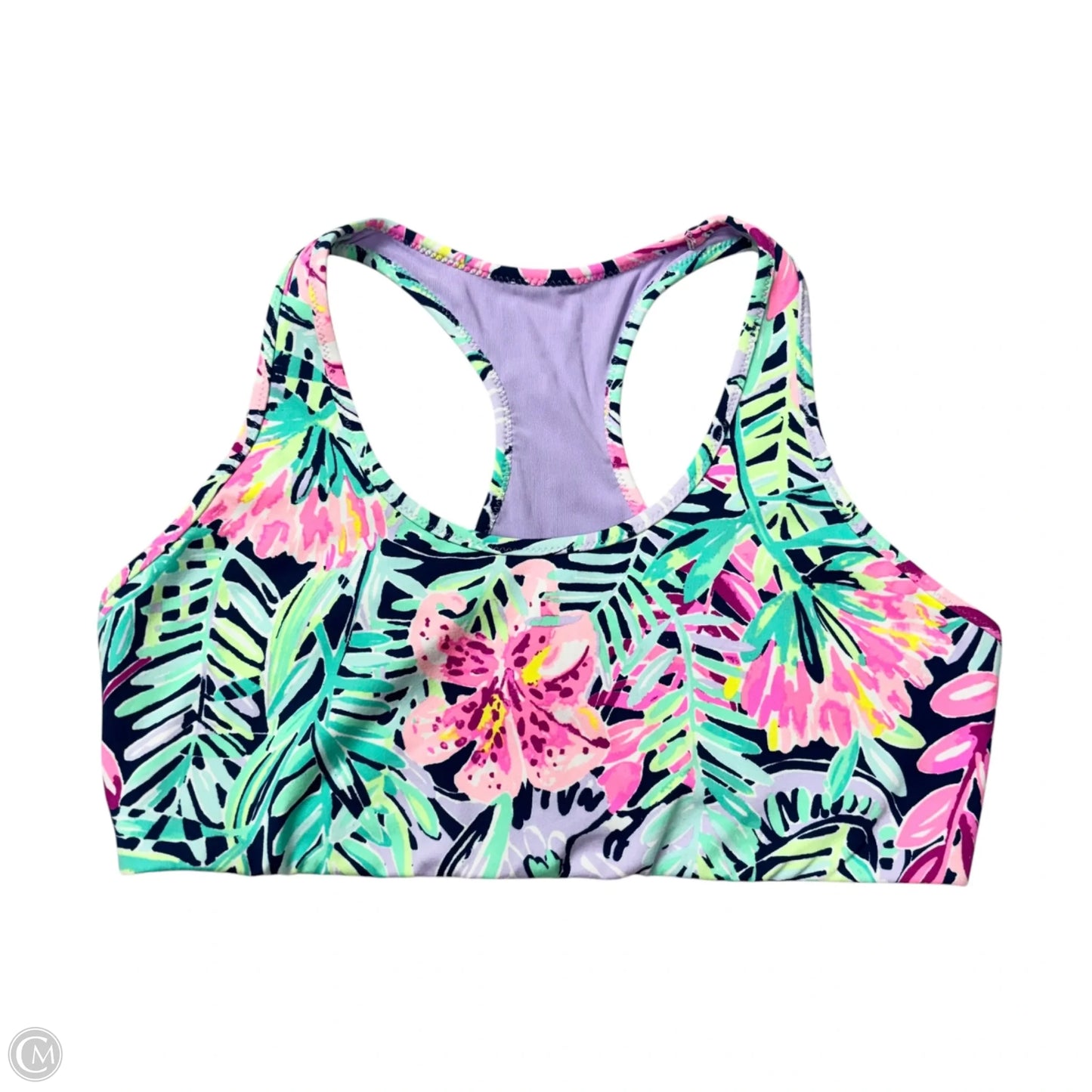 Athletic Bra Designer By Lilly Pulitzer In Blue & Green, Size: Xl
