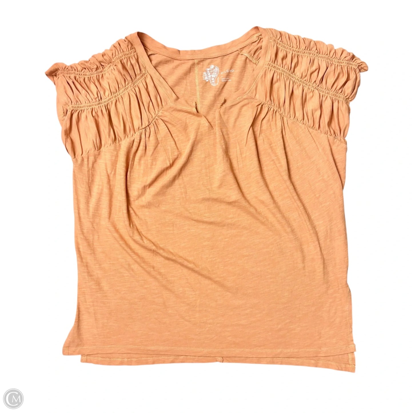 Top Short Sleeve Basic By Pilcro In Bronze, Size: M