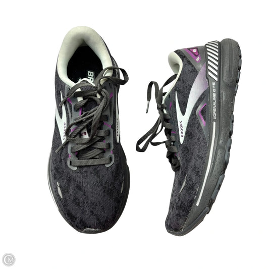 Shoes Athletic By Brooks In Grey & Purple, Size: 7