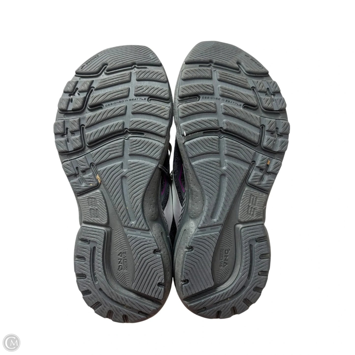 Shoes Athletic By Brooks In Grey & Purple, Size: 7