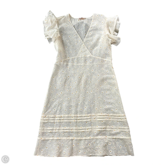 Dress Designer By Tory Burch In Cream & Yellow, Size: L