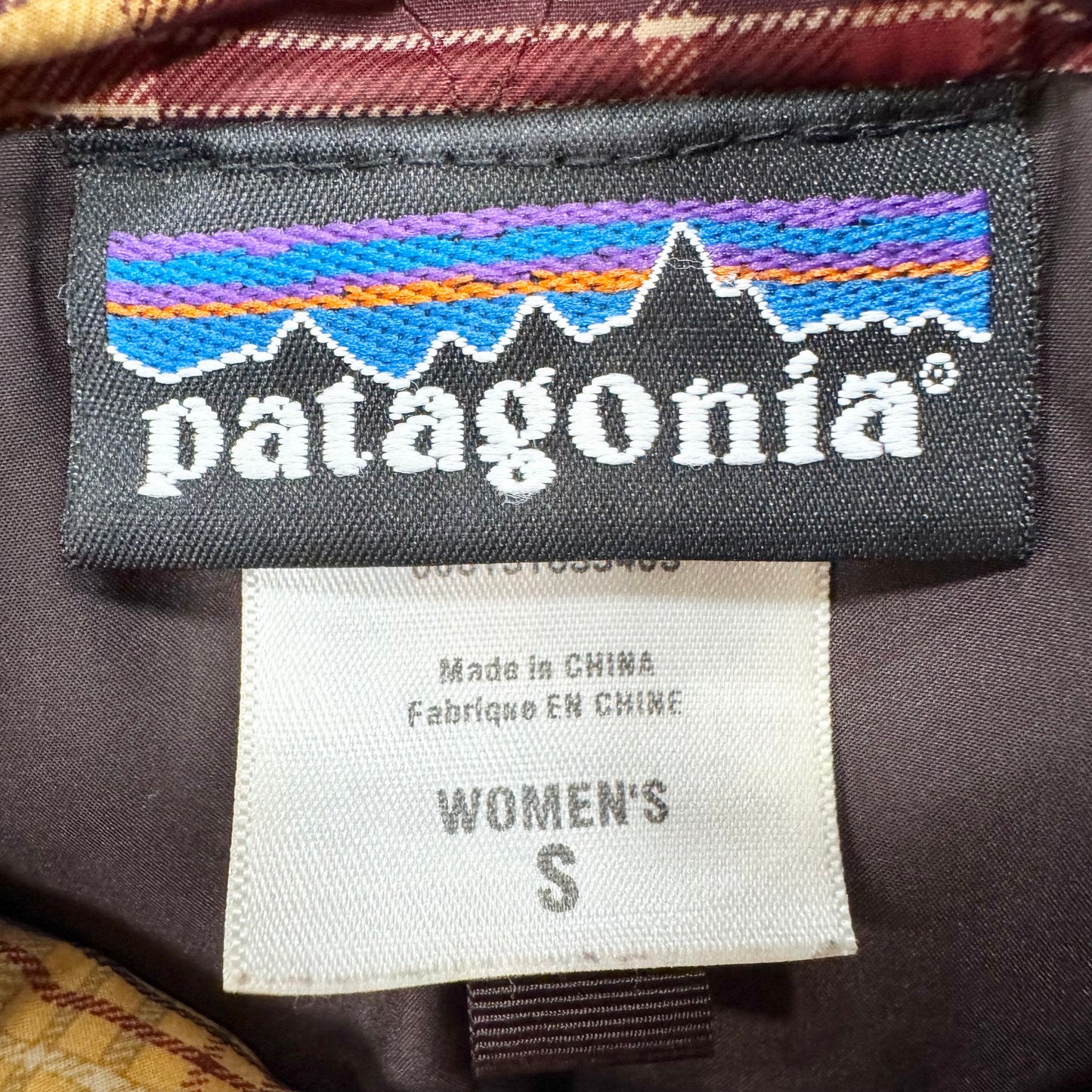 Vest Puffer & Quilted By Patagonia In Plaid Pattern, Size: S