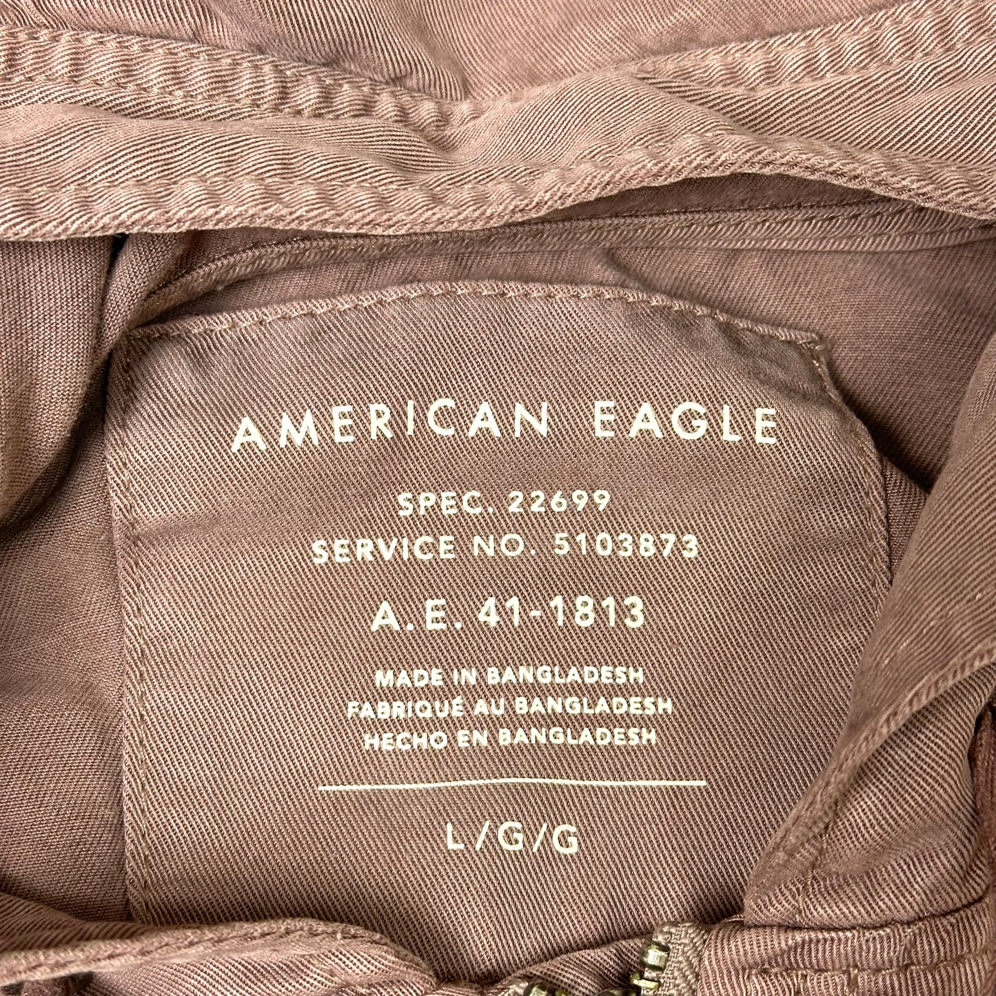 Jacket Denim By American Eagle In Pink, Size: L