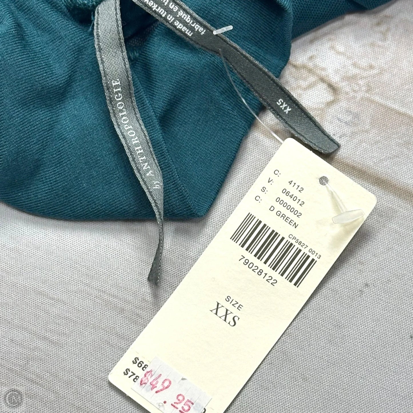 Top Long Sleeve Basic By Anthropologie In Green, Size: Xs