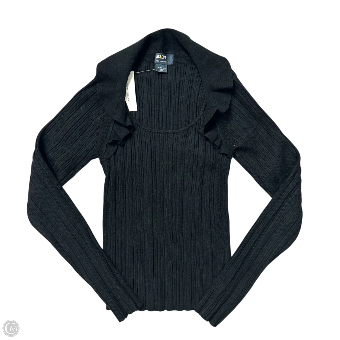 Top Long Sleeve By Maeve In Black, Size: Xs