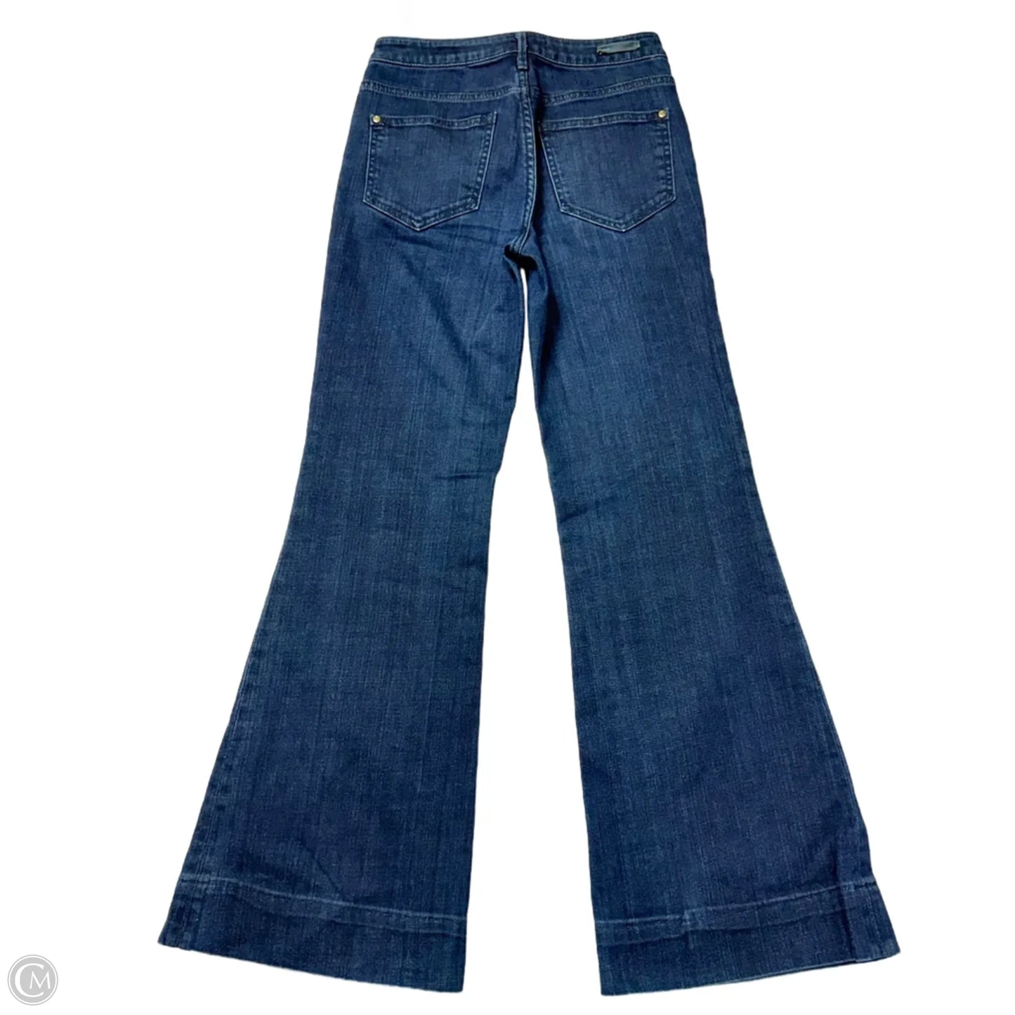 Jeans Flared By Pilcro In Blue Denim, Size: 0