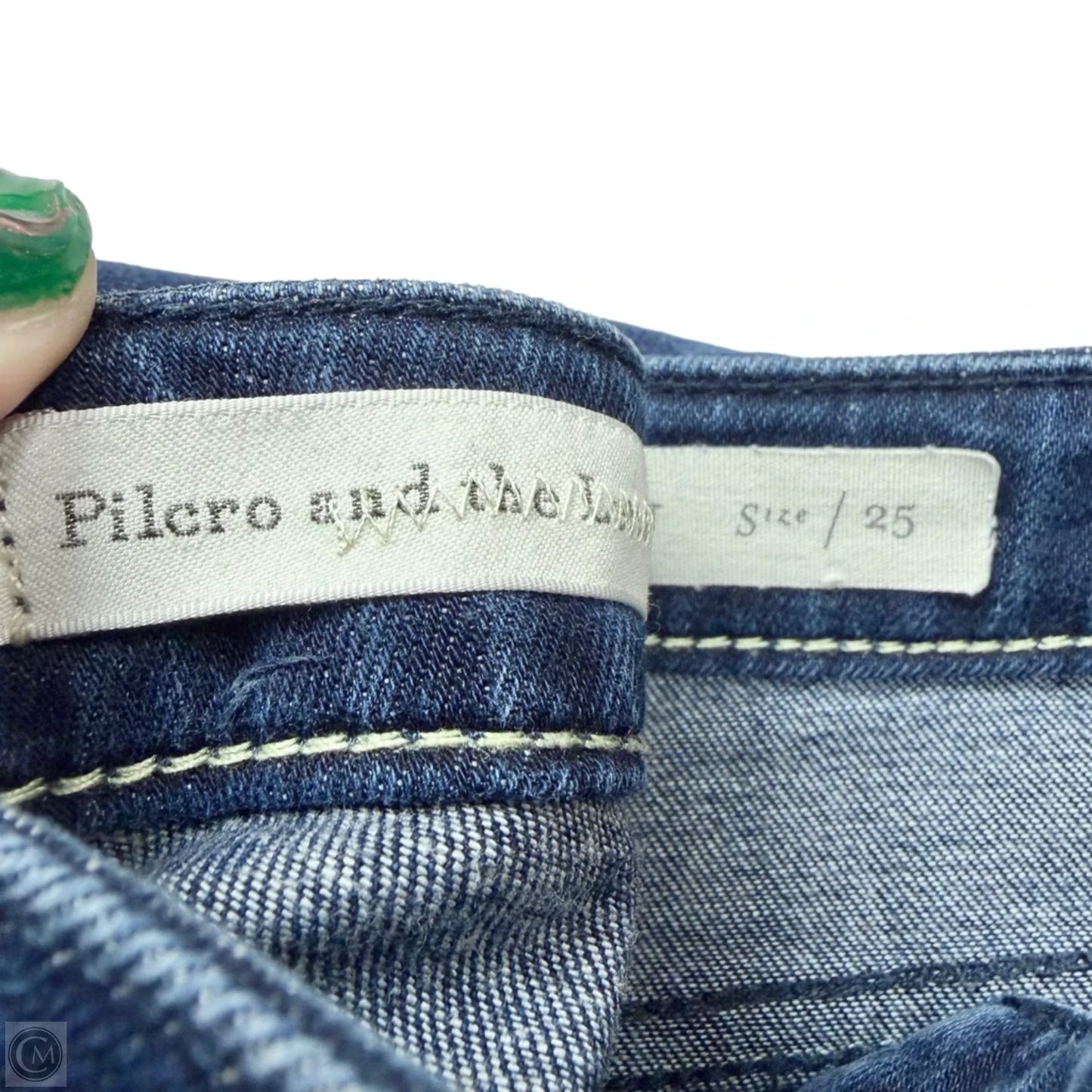 Jeans Flared By Pilcro In Blue Denim, Size: 0