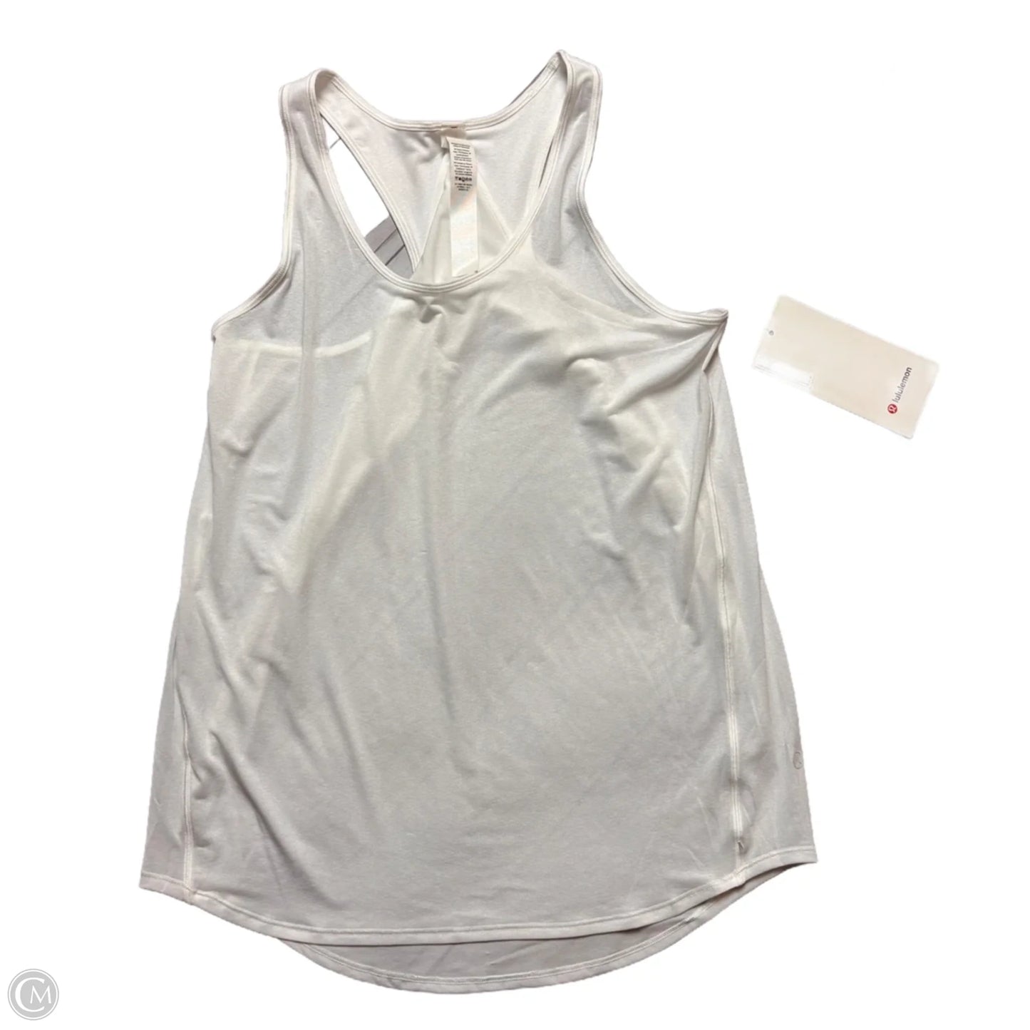 Athletic Tank Top By Lululemon In White, Size: S