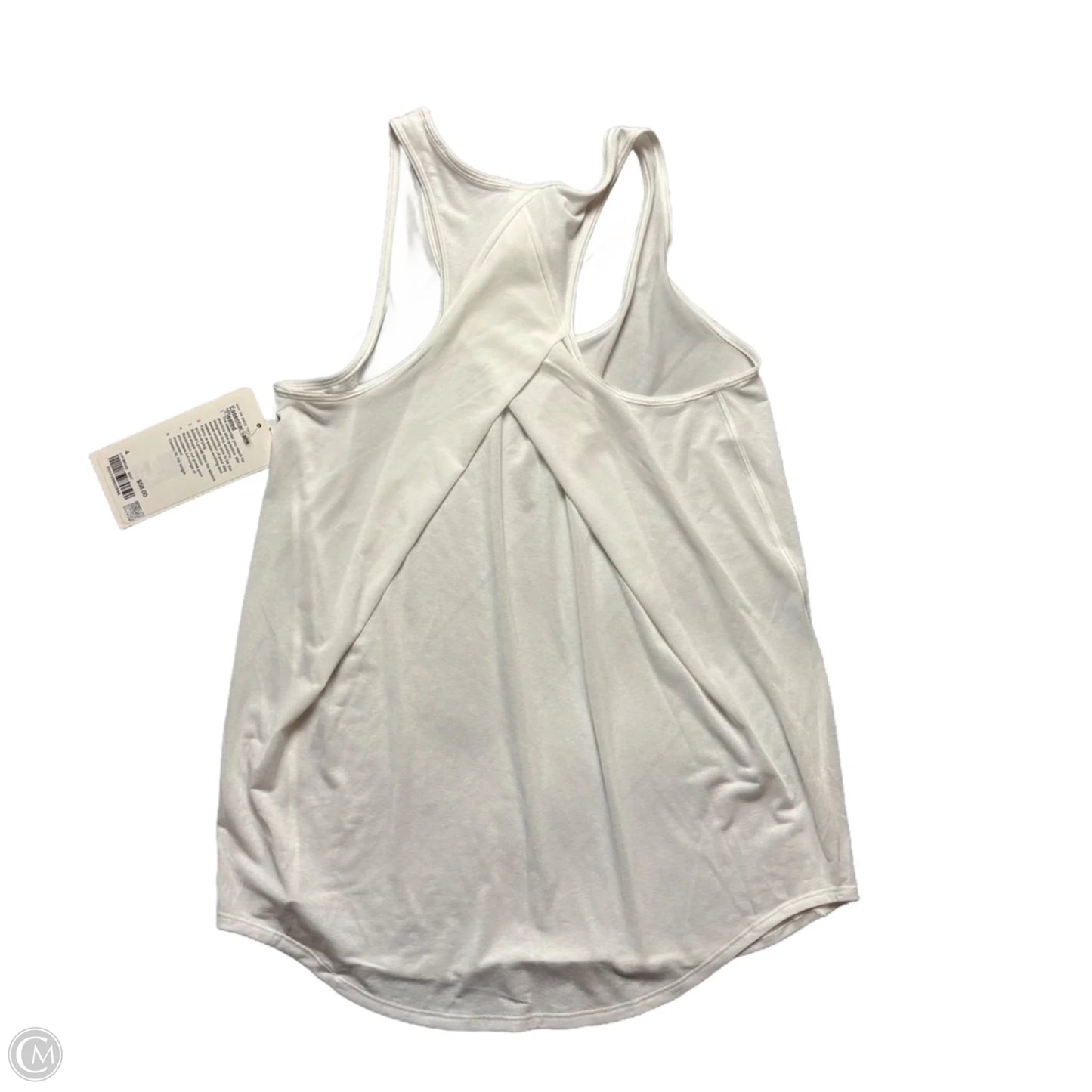 Athletic Tank Top By Lululemon In White, Size: S