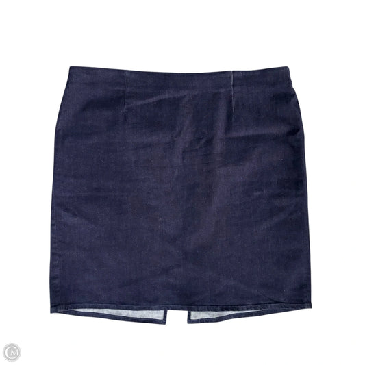 Skirt Midi By J. Crew In Blue Denim, Size: 3x