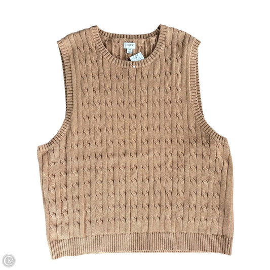 Vest Sweater By J. Crew In Tan, Size: 3x