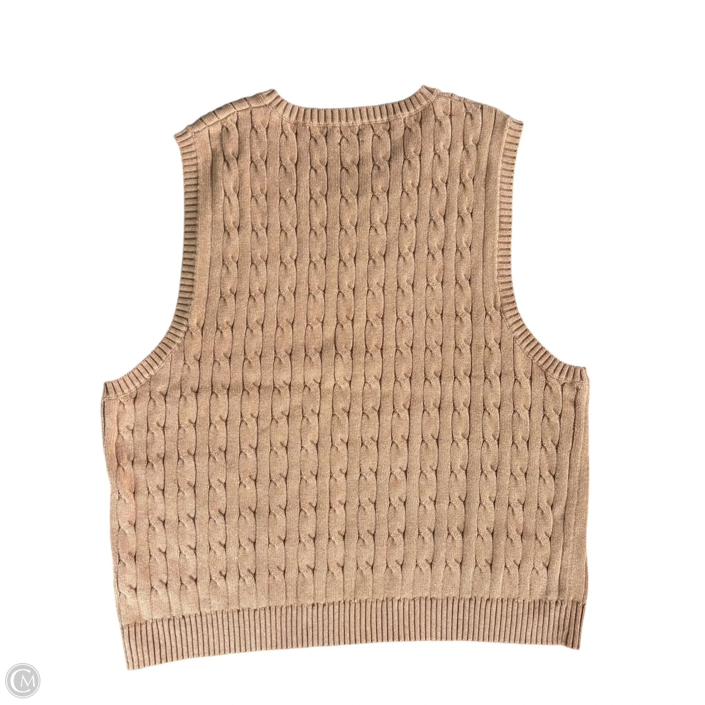 Vest Sweater By J. Crew In Tan, Size: 3x
