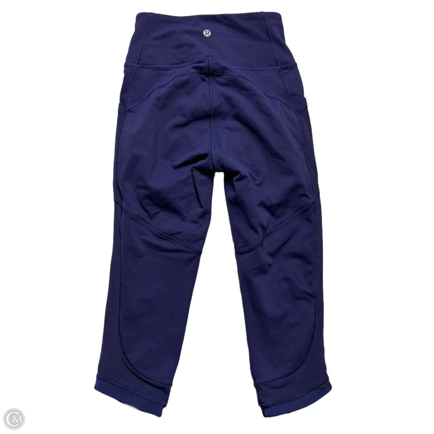 Athletic Capris By Lululemon In Navy, Size: 4