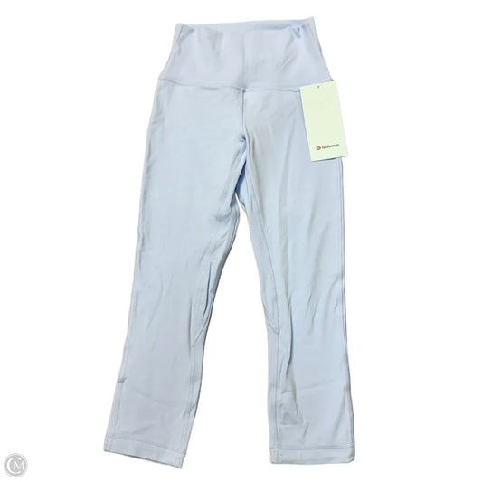 Athletic Capris By Lululemon In Blue, Size: 4