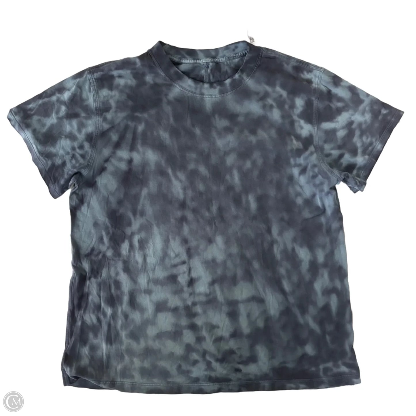 Athletic Top Short Sleeve By Lululemon In Blue, Size: L