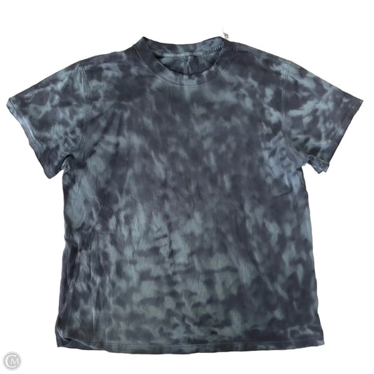 Athletic Top Short Sleeve By Lululemon In Blue, Size: L