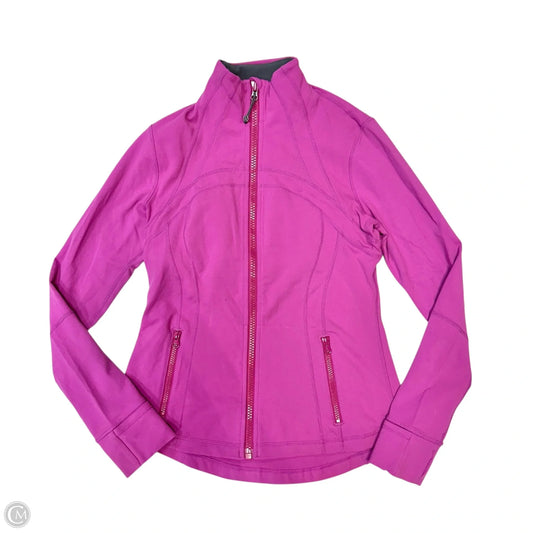 Athletic Jacket By Lululemon In Purple, Size: 10