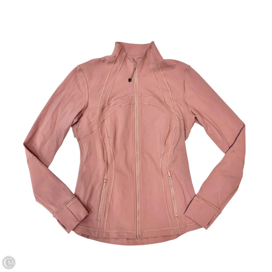 Athletic Jacket By Lululemon In Pink, Size: 10