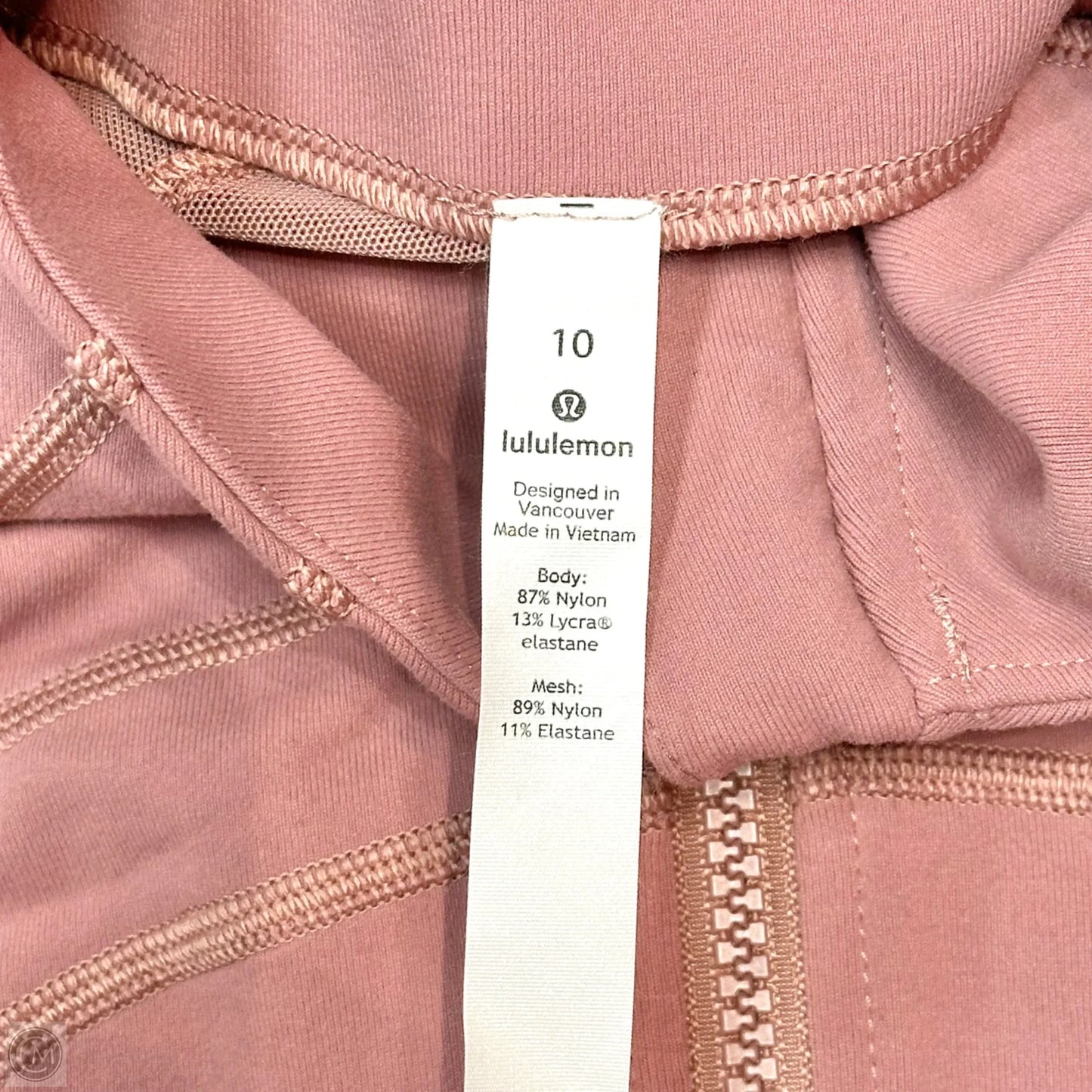 Athletic Jacket By Lululemon In Pink, Size: 10
