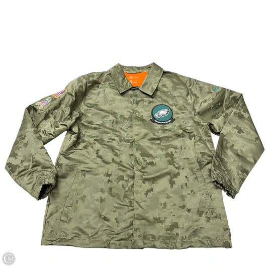 Jacket Windbreaker By Nike Apparel In Green, Size: Xl