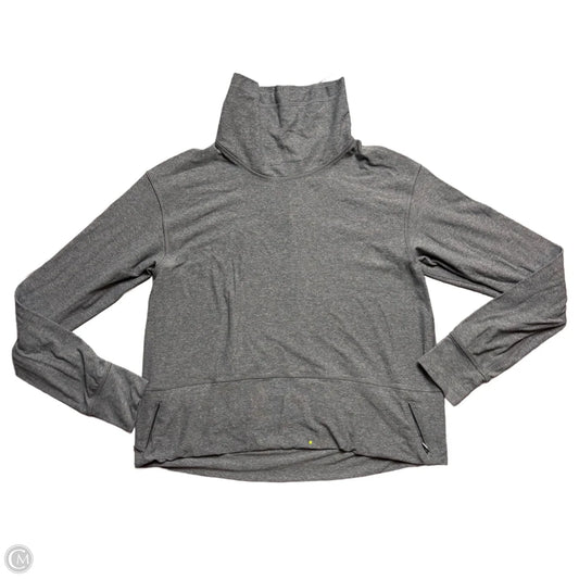 Athletic Sweatshirt Collar By Lululemon In Grey, Size: M