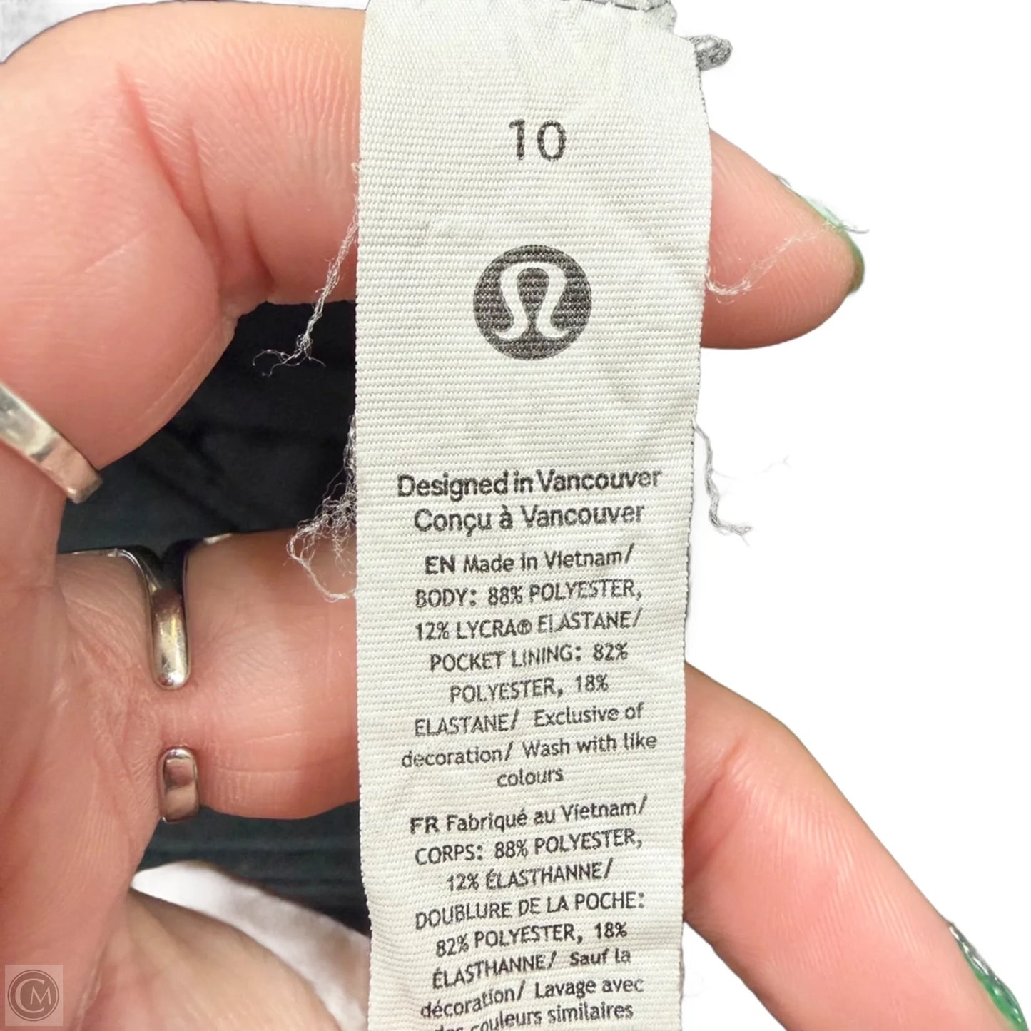 Athletic Pants By Lululemon In Black, Size: 10